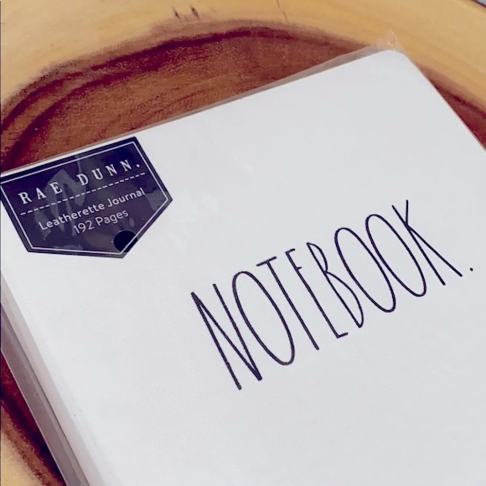 📝RAE DUNN LEATHERETTE NOTEBOOK MORDEN FARMHOUSE JOURNAL
